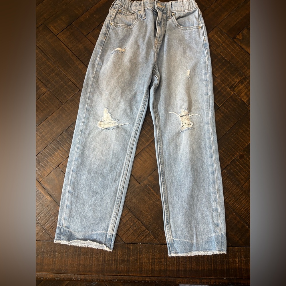 Old Navy Kids Light Blue Distressed Jeans